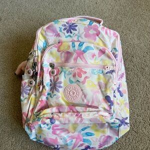 Kipling small Seoul Backpack - Aqua Sea